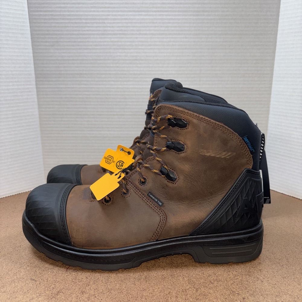 Ariat Turbo Outlaw 6" Waterproof Boots Men's Size 13 D Rich Brown Carbon Toe